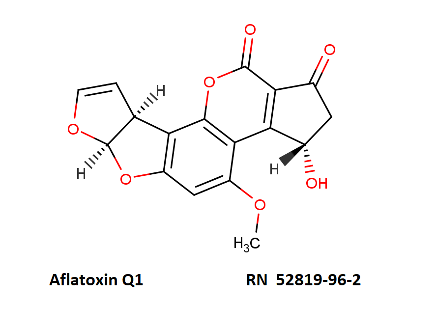 Aflatoxin Q1       RN  52819-96-2  after comptox.epa.